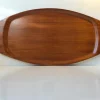 Pamono Large Danish Teak Veneer Serving Tray from Silva, 1960s> Trays