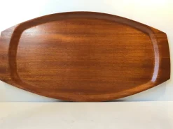 Pamono Large Danish Teak Veneer Serving Tray from Silva, 1960s><noscript><img width=