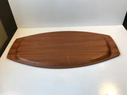 Pamono Large Danish Teak Veneer Serving Tray from Silva, 1960s><noscript><img width=