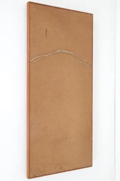Outlet Pamono Large Danish Wall Mirror in Teak, 1960s