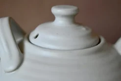 Online Pamono Large Danish White Ceramic Teapot in Scandinavian Bohemian Style