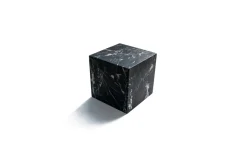 Pamono Large Decorative Paperweight Cube in Black Marquina Marble><noscript><img width=