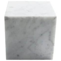 Online Pamono Large Decorative Paperweight Cube in White Carrara Marble
