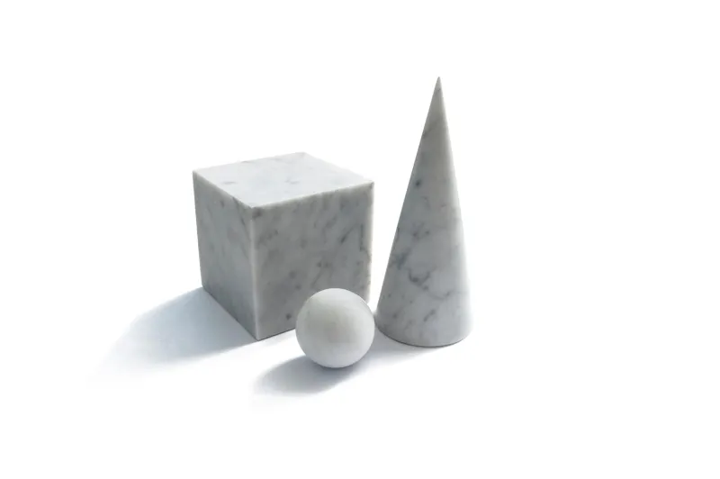 Online Pamono Large Decorative Paperweight Cube in White Carrara Marble