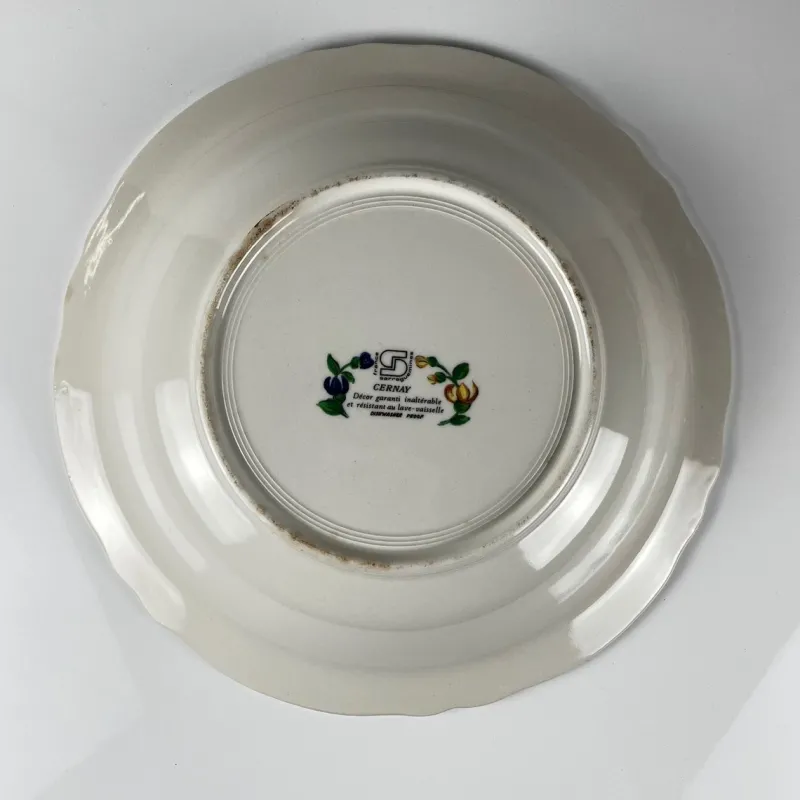 Pamono Large Deep Dish from Sarreguemines Cernay, 1970s-1980s> Serving Dishes