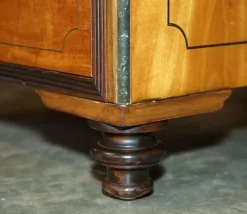 Pamono Large Double Sided Military Campaign Twin Pedestal Desk><noscript><img width=