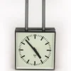 Sale Pamono Large Double-Sided Railway Clock from Pragotron, 1980s