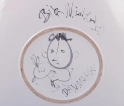 Pamono Large Earthenware Bowl from Bjørn Wiinblad, 1950><noscript><img width=