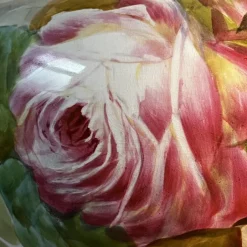 Pamono Large Earthenware Ceramic Roses Floral Planter, 1900s><noscript><img width=