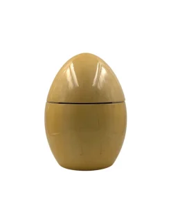 Discount Pamono Large Egg-Shaped Parchment Box by Tommaso Barbi, 1970s