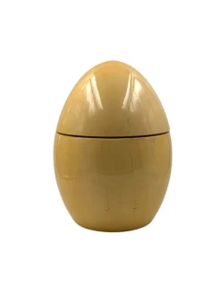 Discount Pamono Large Egg-Shaped Parchment Box by Tommaso Barbi, 1970s