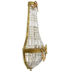Pamono Large Empire-Style Wall Sconces, 1970s, Set of 2><noscript><img width=