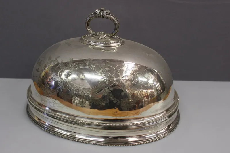 Pamono Large End of 18th Century Silver Metal Service Bell> Dinnerware Accessories