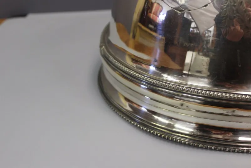 Pamono Large End of 18th Century Silver Metal Service Bell> Dinnerware Accessories