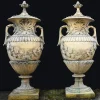 Pamono Large English Stone Garden Urns, Set of 2> Garden Accessories