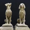 Best Pamono Large English Stone Guard Dogs Garden Statue, Set of 2
