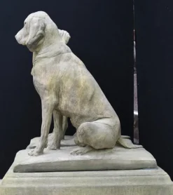 Best Pamono Large English Stone Guard Dogs Garden Statue, Set of 2