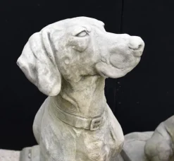 Best Pamono Large English Stone Guard Dogs Garden Statue, Set of 2