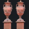 Pamono Large English Terracotta Garden Urns, Set of 2