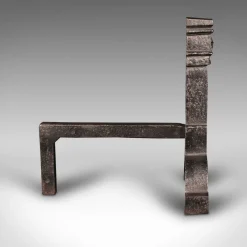 Online Pamono Large English Victorian Adirons in Cast Iron, 1890s, Set of 2