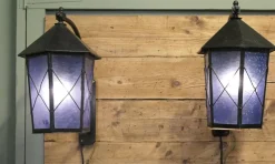 Outlet Pamono Large Entrance Door Wall Lanterns, 1920s, Set of 2
