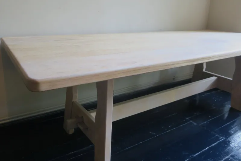 Clearance Pamono Large Farmhouse Dining Table in Limed Oak, 1940s-1950s