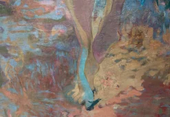 Pamono Large Female Nude in a Surrealist Landscape, Oil on Canvas><noscript><img width=