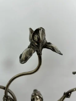 New Pamono Large Figural Candlestick with Nymph Femme Fatale from Wmf, 1890s