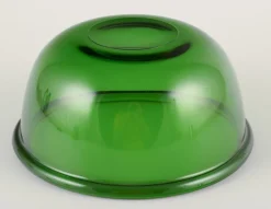 Pamono Large Finnish Luna Bowl in Green Art Glass by Kaj Franck, 1970s><noscript><img width=