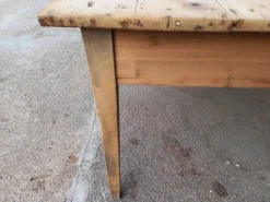 Pamono Large Fir Farm Table, 1940s><noscript><img width=