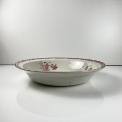 Pamono Large Fontange Hollow Dish in Earthernware from Sarreguemines, 19th-20th Century