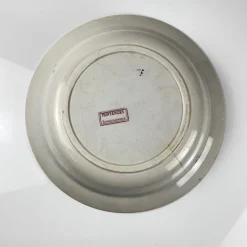 Pamono Large Fontange Hollow Dish in Earthernware from Sarreguemines, 19th-20th Century