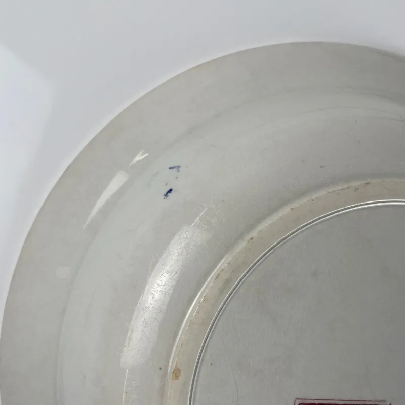 Pamono Large Fontange Hollow Dish in Earthernware from Sarreguemines, 19th-20th Century