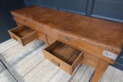 New Pamono Large French Art Deco Butcher's Block Table, 1920s