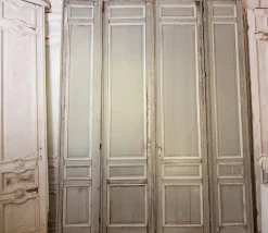 Hot Pamono Large French Double Door, 1890s, Set of 4