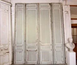 Hot Pamono Large French Double Door, 1890s, Set of 4