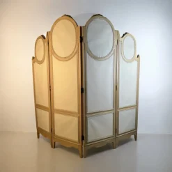 Pamono Large French Four-Fold Mirrored Dressing Screen, 1920s><noscript><img width=