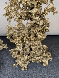 Outlet Pamono Large French Gilt Bronze and Amethyst Sculptures by Boeltz, 1970s, Set of 2