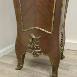 Pamono Large French Rococo Walnut and Ormolu Pedestal><noscript><img width=