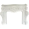 Discount Pamono Large French Rococo White Marble Fireplace, 1990