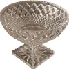 Online Pamono Large French Tazza Diamond Cut Cristal Pedestal Fruit Dish, 1950
