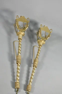 Pamono Large French Wall Sconces, 1950s, Set of 2><noscript><img width=