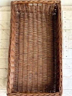 Pamono Large French Wicker Bakery Basket, 1950s><noscript><img width=