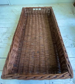 Pamono Large French Wicker Bakery Basket, 1950s><noscript><img width=