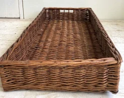 Pamono Large French Wicker Bakery Basket, 1950s><noscript><img width=