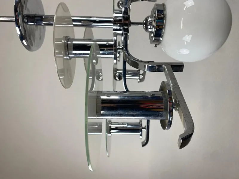 Pamono Large Functionalist Bauhaus Chandelier, 1930s> Ceiling Lights