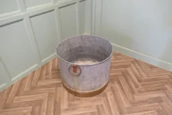 Pamono Large Galvanised Steel and Iron Cauldron><noscript><img width=