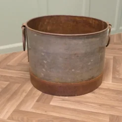 Best Pamono Large Galvanised Steel and Iron Cauldron Log Bin