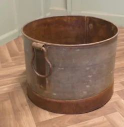 Best Pamono Large Galvanised Steel and Iron Cauldron Log Bin
