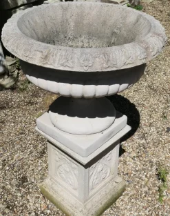 Discount Pamono Large Garden Planter on Plinth, 1920s